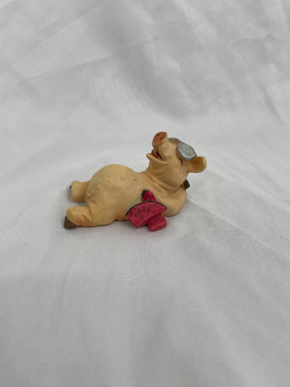 Youngs Brand Summer Pig Basking in Sun with Watermelon